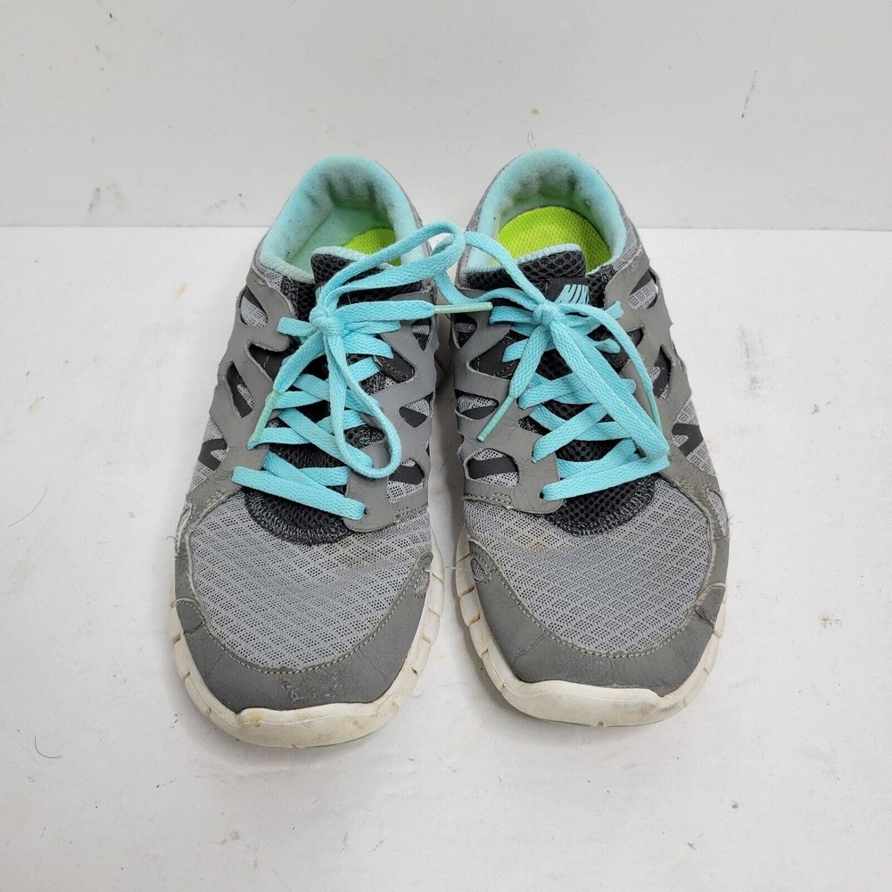 Nike Air Max Run Womens Lite 2 Gray w/Blue Laces Size 7.5 Tennis Shoes - Picture 2 of 14